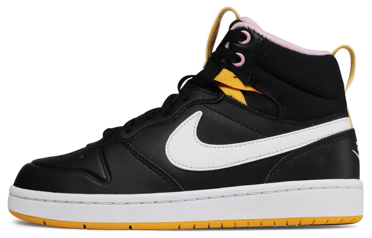 Кеды Nike NikeCourt Borough Mid 2 (черно-желтый)