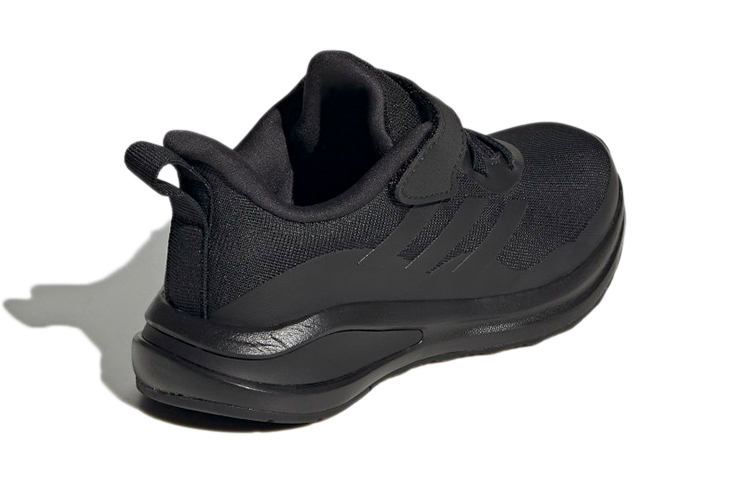 Детские кроссовки adidas Fortarun Elastic Lace Top Strap K (черные) — Чёрный — фото 5