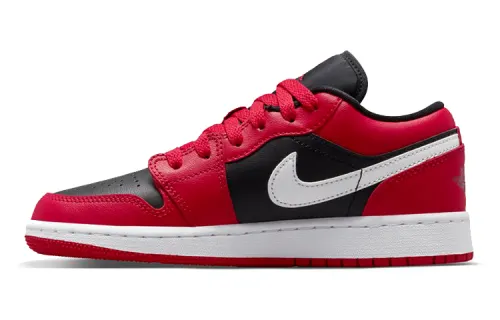 Jordan 1 Low Black Very Berry GS