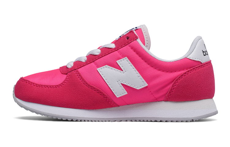New Balance NB 220 comfortable, shock-absorbing and wear-resistant, low-cut children's casual shoes, purple, children's style