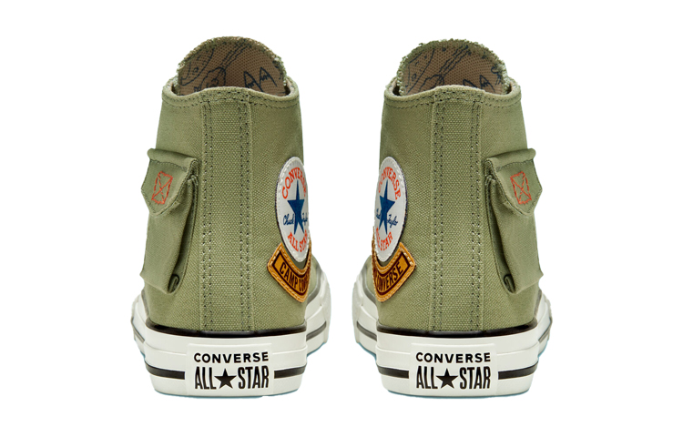 Детские кеды Converse Chuck Taylor All Star Pocket (светло-зеленые) — фото 4