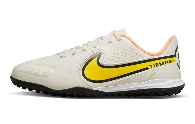 Бутсы Nike Tiempo Legend 9 Academy TF (серо-желтые)