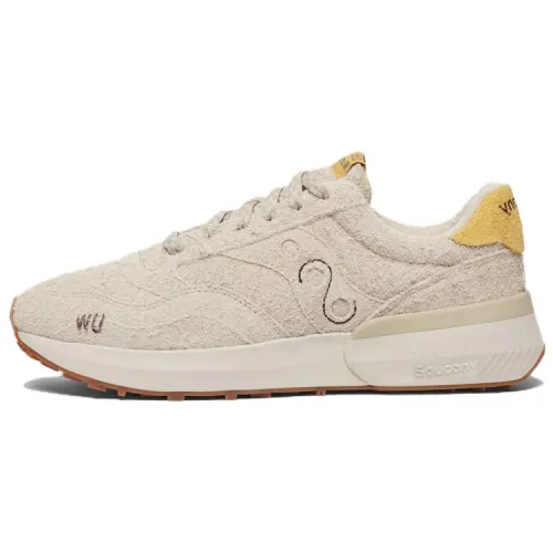 UNIVERSAL WORKS x Saucony Jazz Fashion Slip Resistant Low top Running Shoes Men's Beige