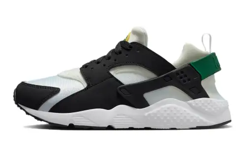 Nike Huarache Run Low top Running Shoes Black Green Unisex