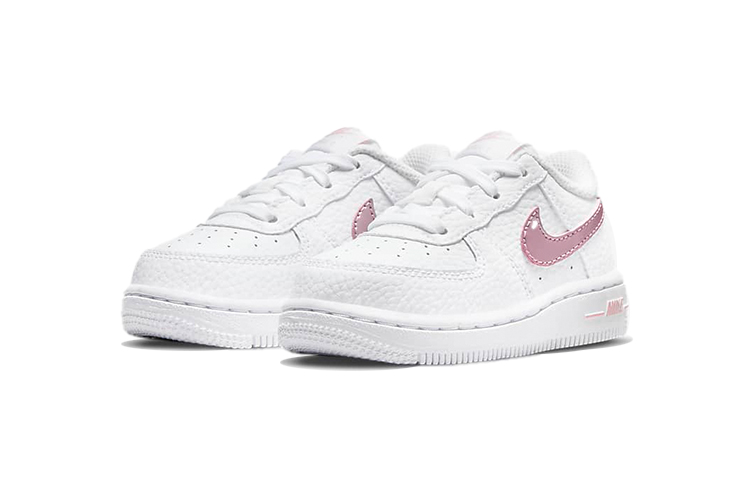 Кроссовки Nike Air Force 1 (розовый / белый) — фото 5