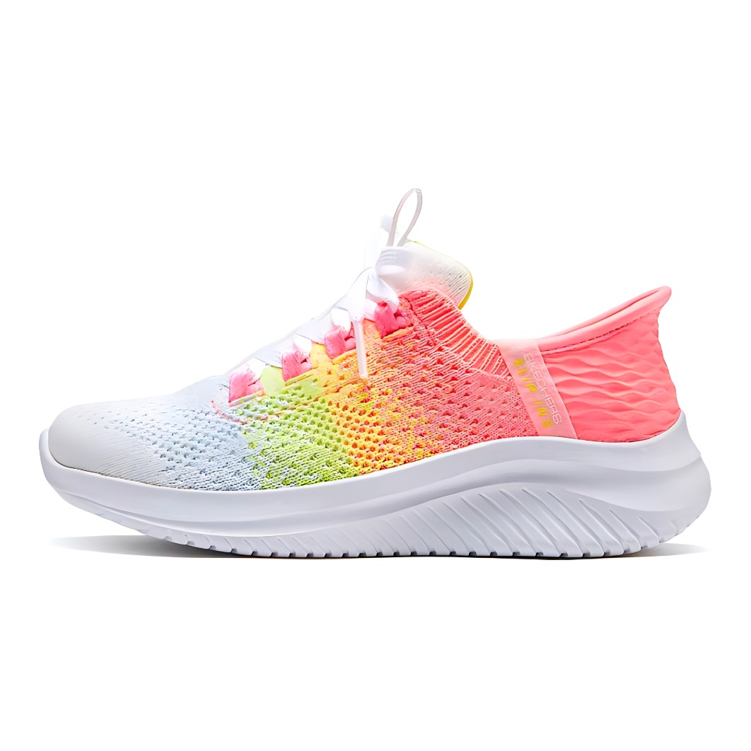 Детские кроссовки Skechers kids (розово-зеленые)