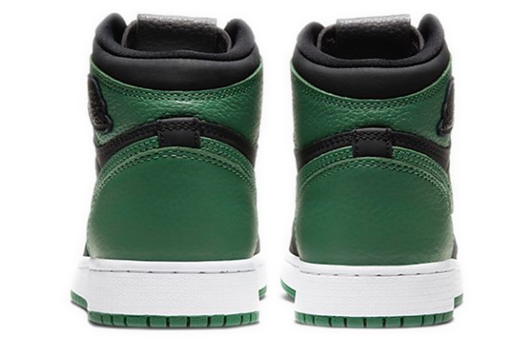 Кеды Jordan Air Jordan 1 Retro High OG (черно-зеленые) — Чёрныйзелёный — фото 7