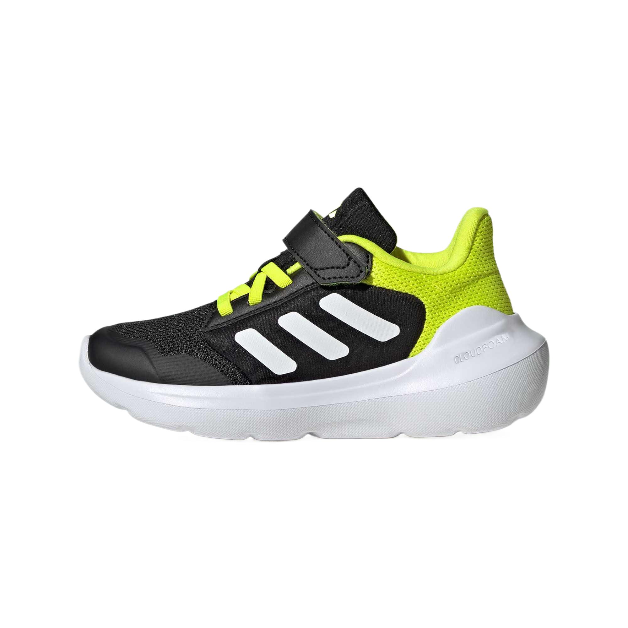 Кеды adidas Tensaur Run 3.0 (черно-бело-желтые)