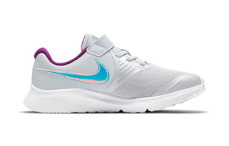 Детские кроссовки Nike Star Runner 2 Power (серый / синий / фиолетовый) — фото 2