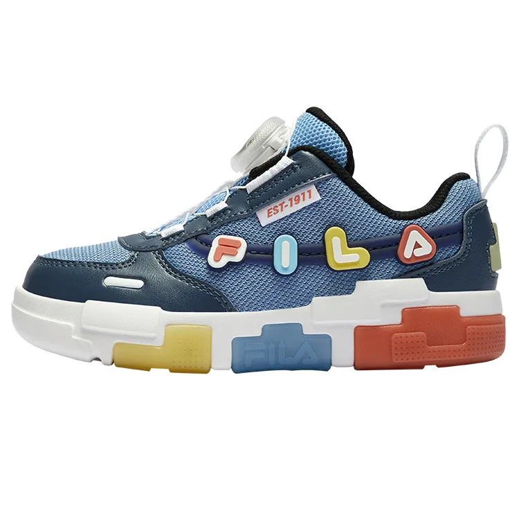 FILA KIDS BOA Building Block Light Shoes Slip Resistant Abrasion Resistant Low top Kids' Training Shoes
