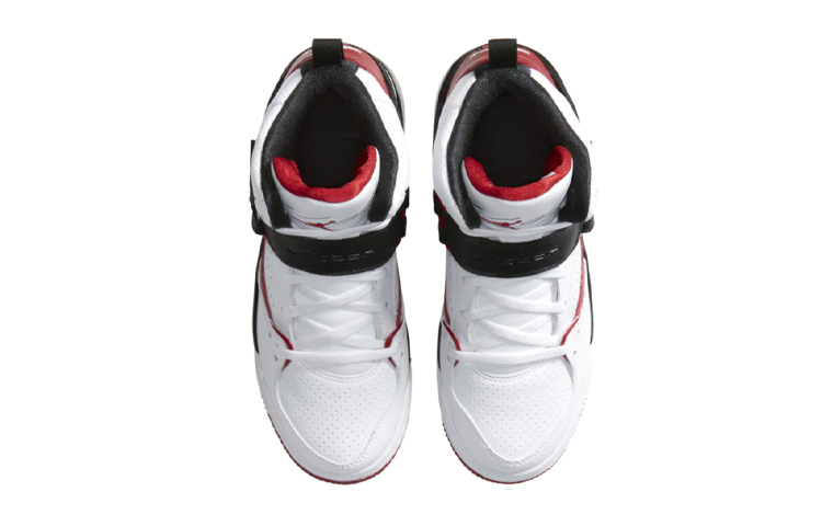 Кроссовки Jordan JordanFlight 45 High GS (черный / красный / белый) — Чёрный / красный / белый — фото 3