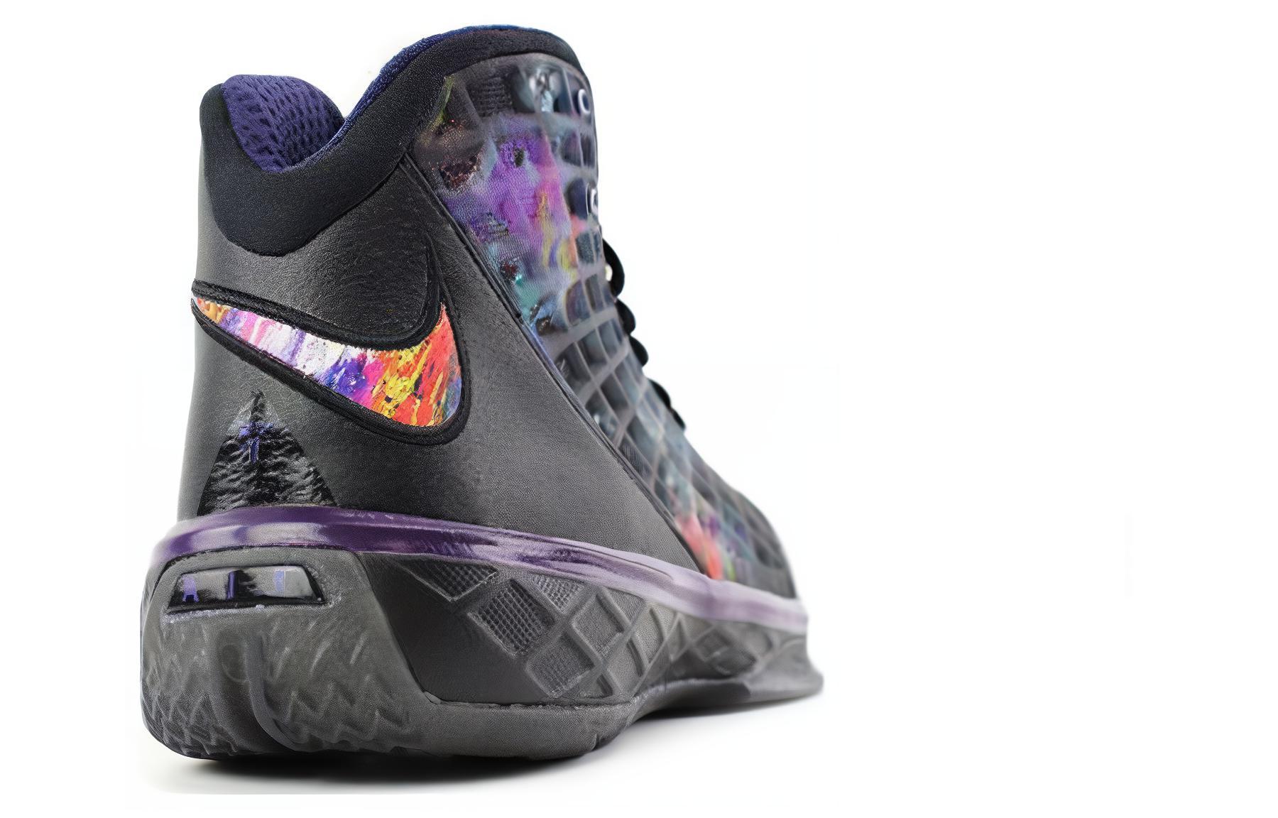 Кроссовки Nike Zoom Kobe 3 Prelude Misery GS (черно-фиолетовые) — фото 4