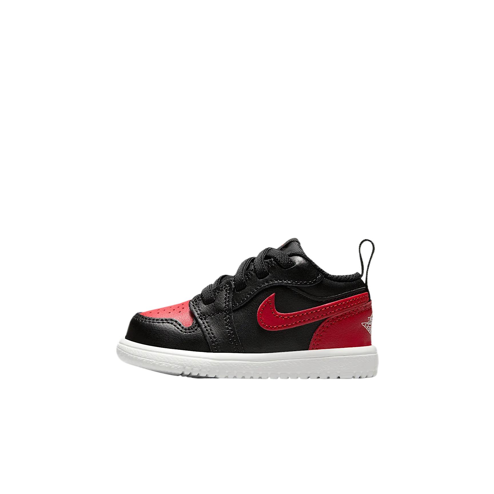 Детские кеды Jordan 1 Low Alt (черно-красные)