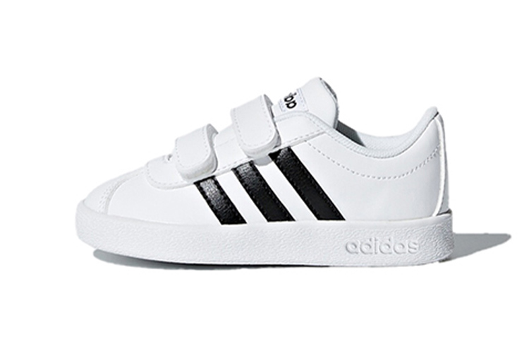 Детские кеды adidas VL COURT 2.0 (бело-черные)