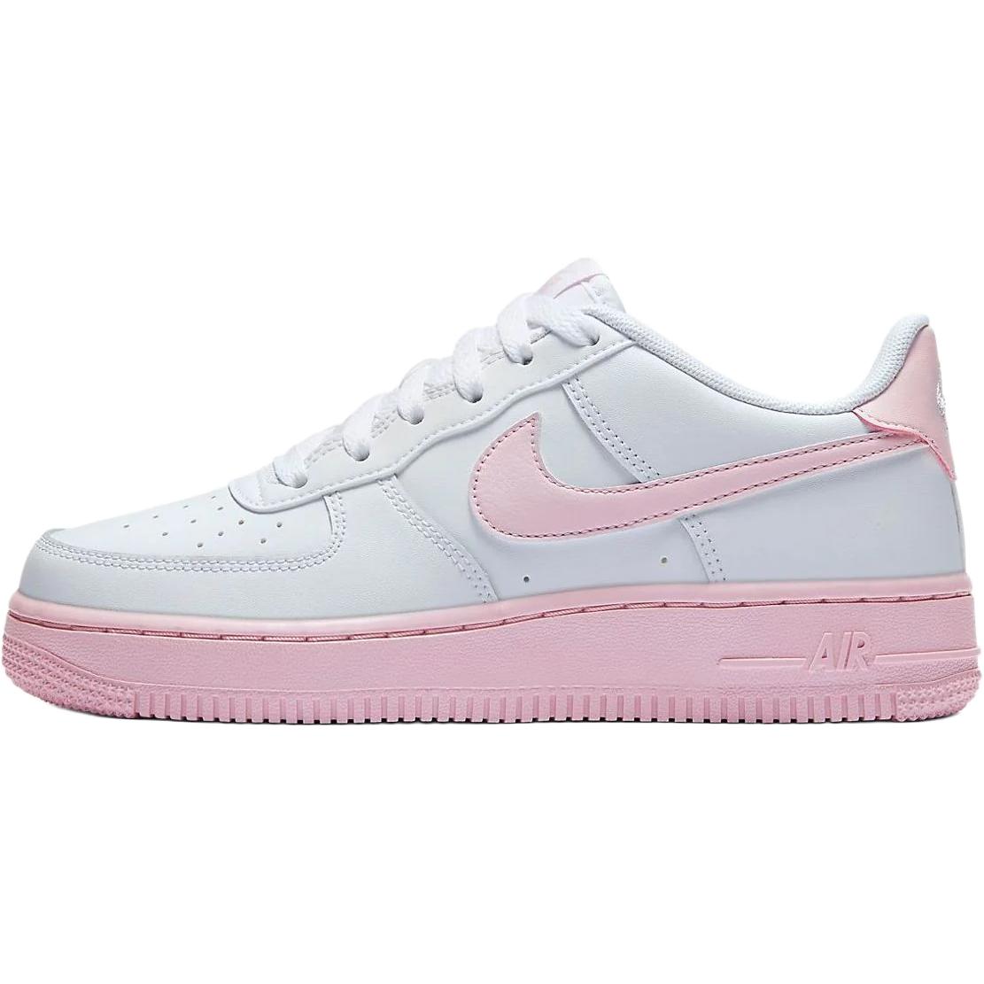 Кроссовки Nike Air Force 1 White Pink Foam (бело-розовые)