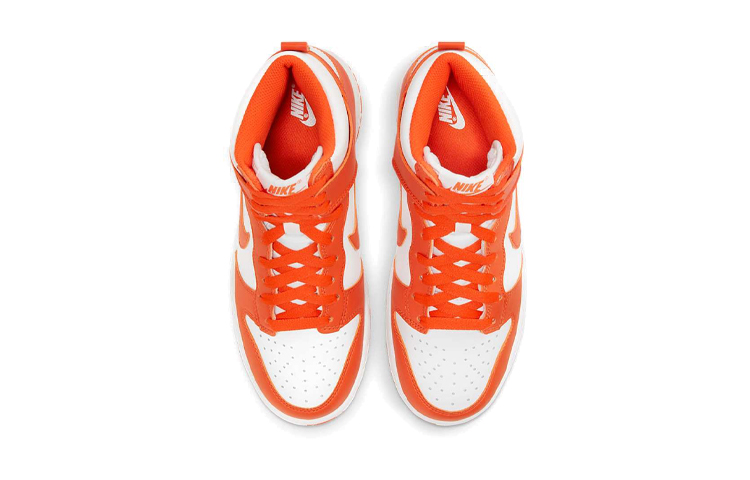 Кеды Nike Dunk "Orange Blaze" (бело-оранжевые) — фото 7