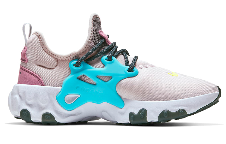 Кроссовки Nike NikeReact Presto (розово-сине-желтые) — Розовый / синий / жёлтый — фото 3