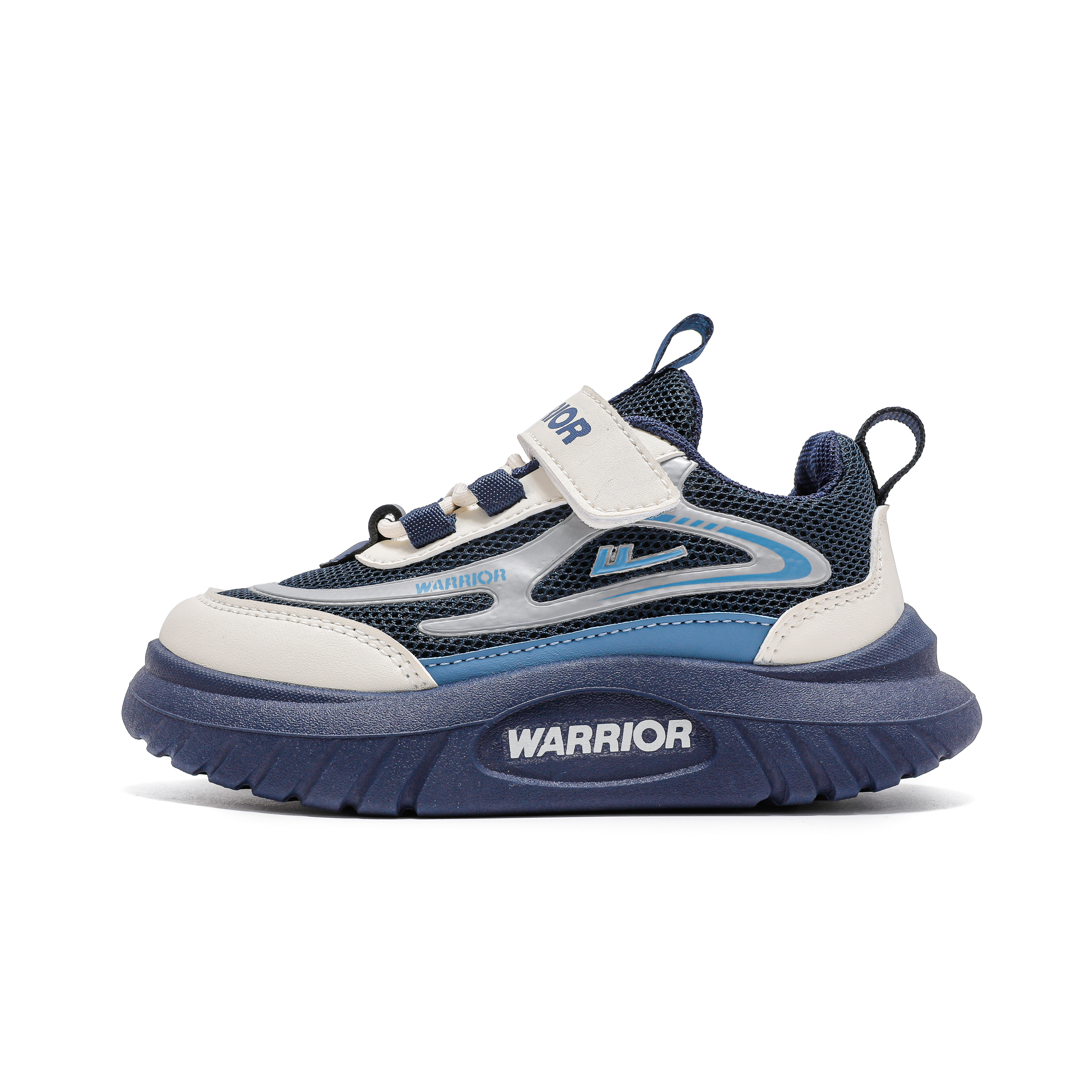 Warrior mesh soft-soled sports shoes, spring and autumn, non-slip, breathable, lightweight, shock-absorbing, casual shoes, children's style