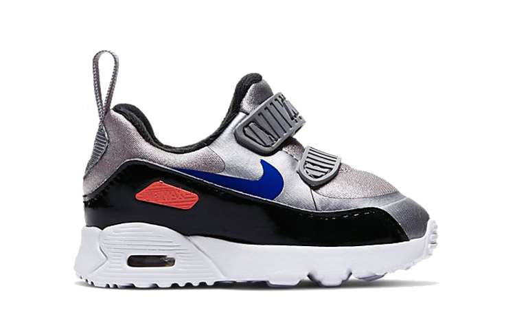Детские кроссовки Nike Air Max Tiny 90 (серебристые) — фото 4