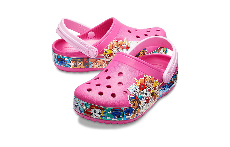 Детские сабо Crocs Classic Clog (розовые) — 桃红 — фото 4