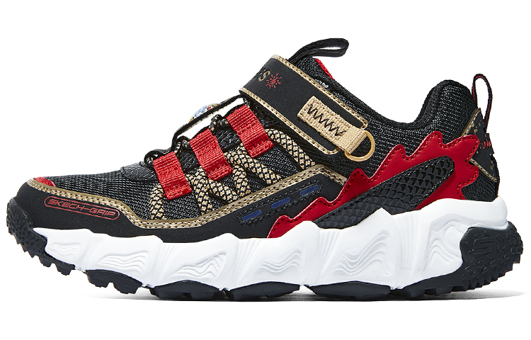 Детские кроссовки Skechers (черно-красные)