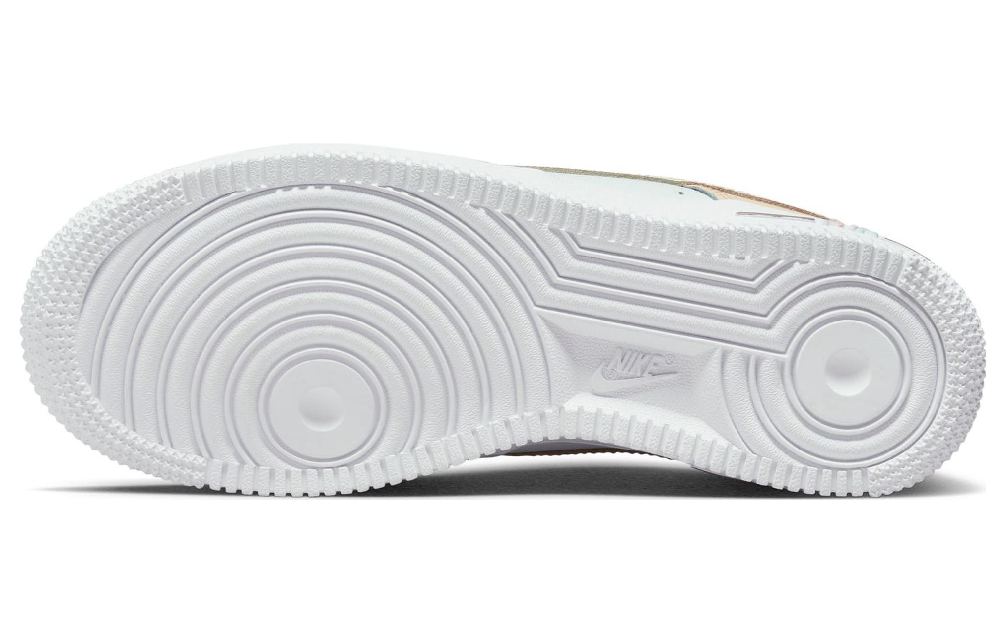 Кроссовки Nike NikeAir Force 1 Lv8 GS (белый / розовый) — фото 5