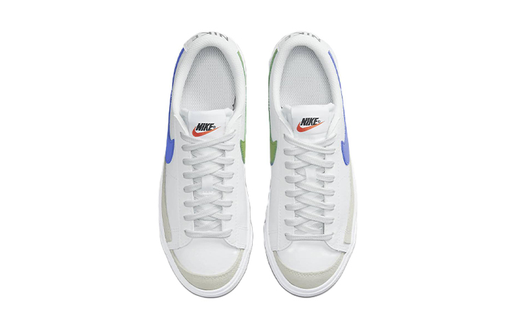 Кеды Nike NikeBlazer Low '77 GS (бело-синие) — фото 6