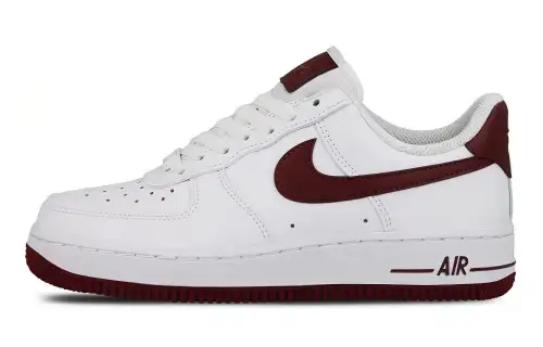 Nike Air Force 1 Low Patent White Bordeaux Women's