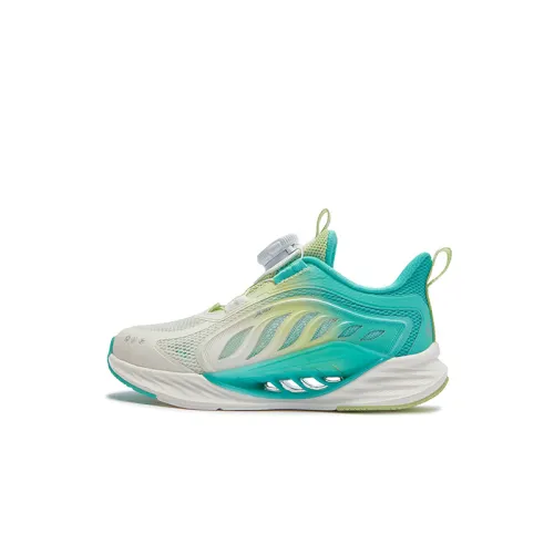 Xtep Hydrogen Wind 8.0, comfortable for sports, non-slip and wear-resistant, low-cut children's running shoes, jelly green, aurora green, children's style