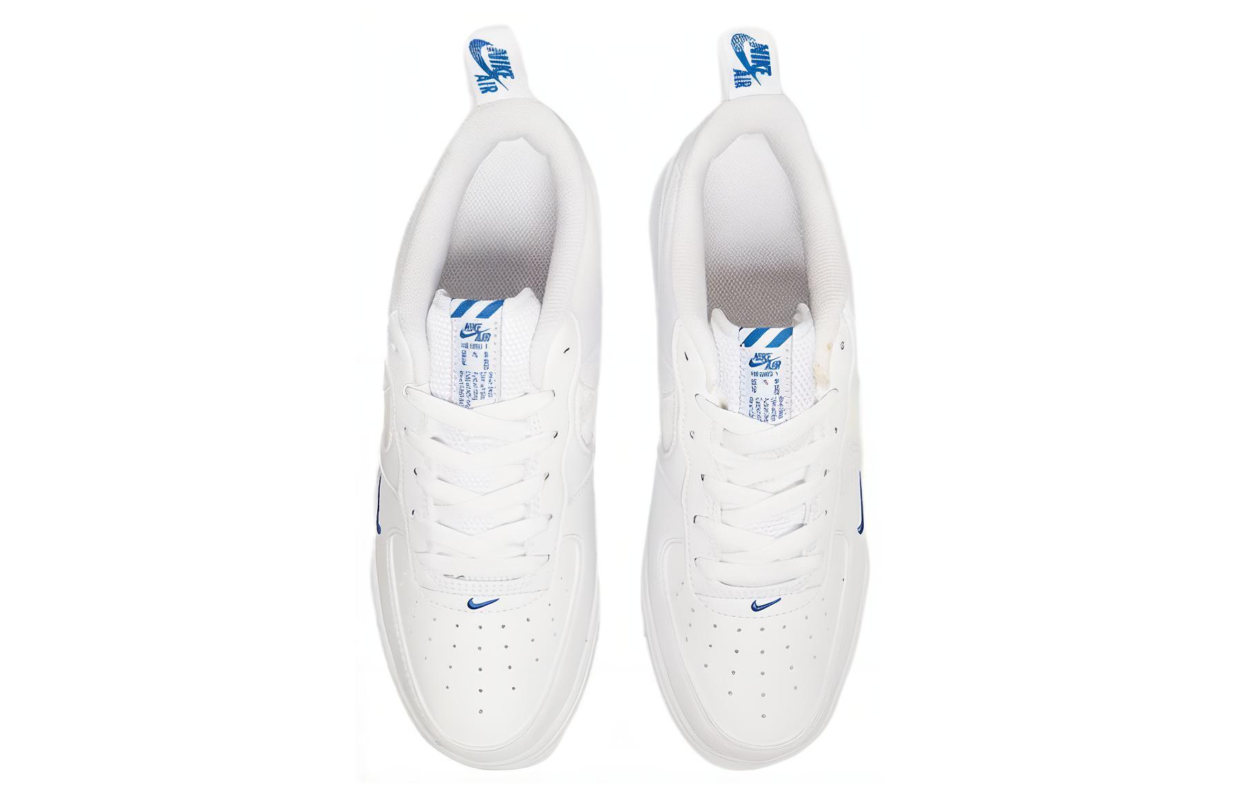 Кроссовки Nike Air Force 1 Lv8 GS (бело-синие) — Белый / синий — фото 4