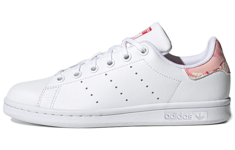 Детские кеды adidas originals STAN SMITH (бело-розовые) — фото 1