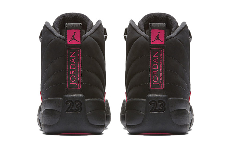 Кроссовки Jordan Air Jordan 12 GS (черно-розовые) — фото 7