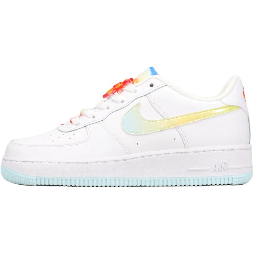 Мужские кроссовки Nike Air Force 1 Lv8 (бело-сине-оранжевые)