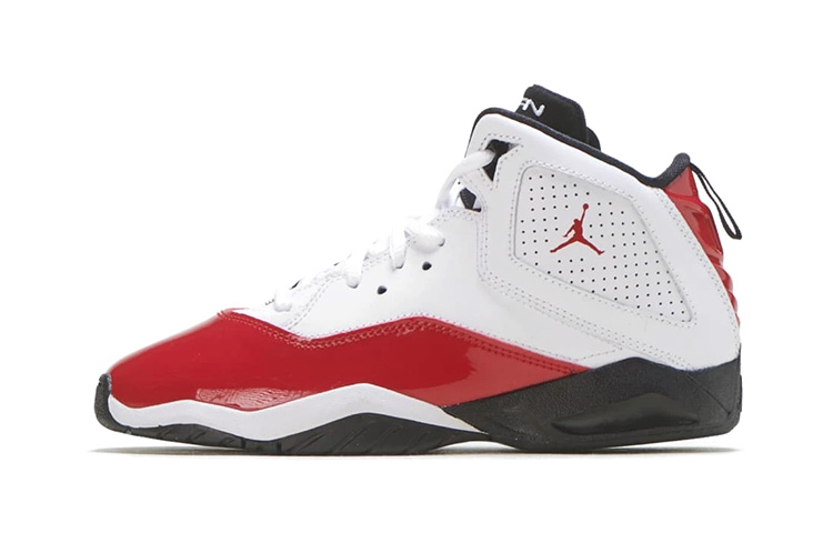Кроссовки Jordan B'Loyal (бело-черно-красные)