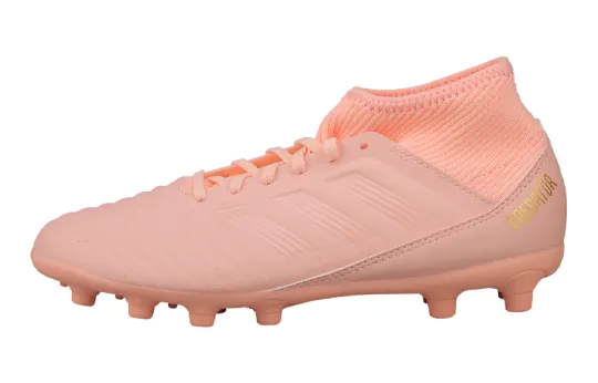 Adidas 18.3 Slip Resistant Abrasion Resistant Low top Kids' Soccer Shoes Pink Kids'