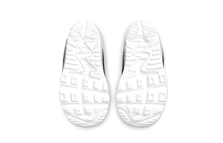 Детские кроссовки Nike Air Max 90 (черно-серо-красные) — Чёрный / серый / красный — фото 8