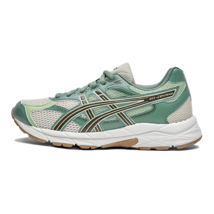 ASICS GEL-CONTANA GS GEL-CONTANA GS lightweight sweat-wicking running shoes for campus fitness and long-lasting wear without fatigue, stable cushioning, low-cut running shoes, green, children's style