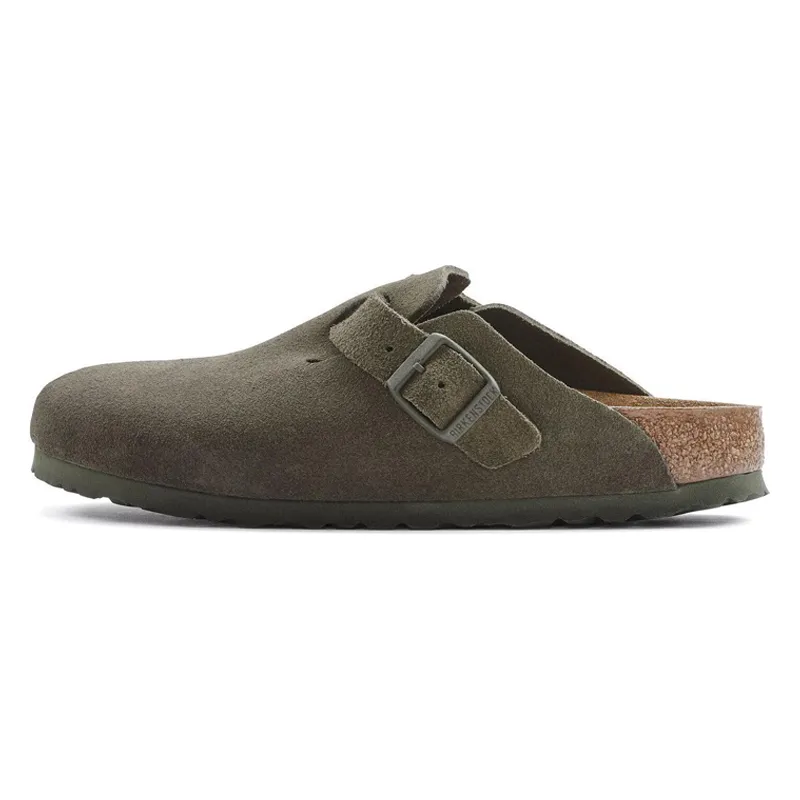 Birkenstock suede leather slip-on slippers