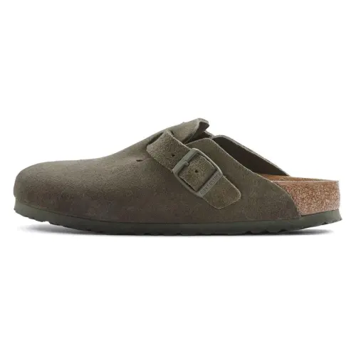 Birkenstock suede leather slip-on slippers