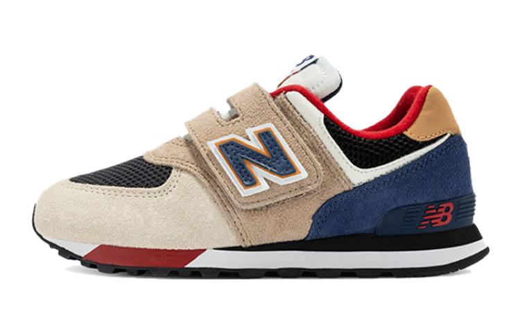 Детские кроссовки New Balance 574 (коричнево-синие)