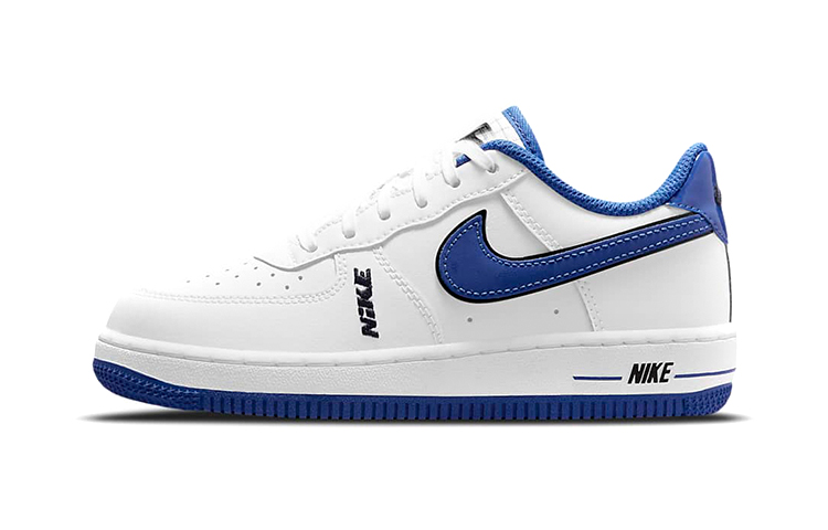 Детские кеды Nike Air Force 1 LV8 (бело-синие)