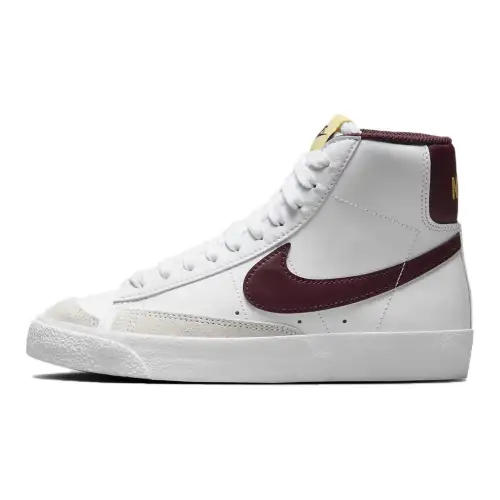 Nike Blazer Mid High top Skateboard Shoes White Red Unisex