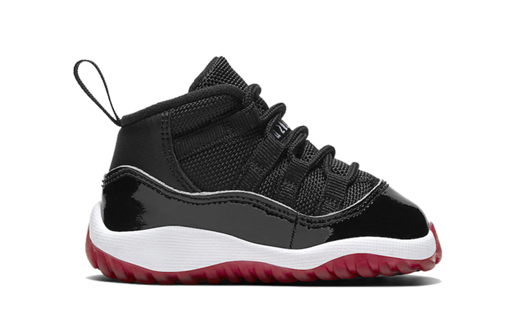 Детские кроссовки Jordan Air Jordan 11 Bred 2019 (черно-красный) — Чёрныйкрасный — фото 4