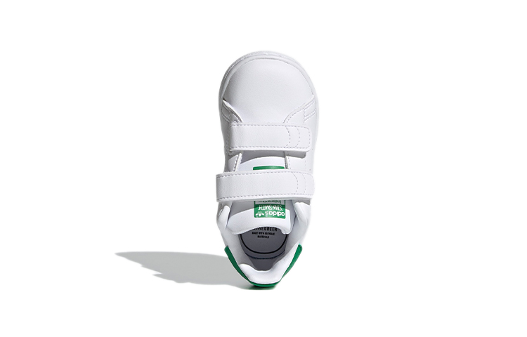 Детские кеды adidas originals Stan Smith (бело-зеленые) — Белый / зелёный — фото 7