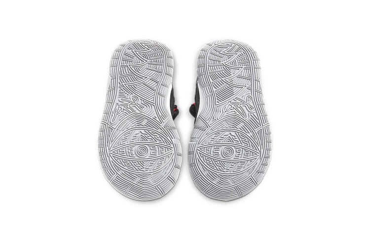 Детские кроссовки Nike Kyrie 6 (черно-красные) — фото 4