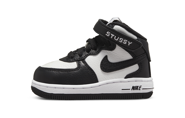 Кеды Stussy Stussy x Nike Air Force 1 SP (черно-белые)
