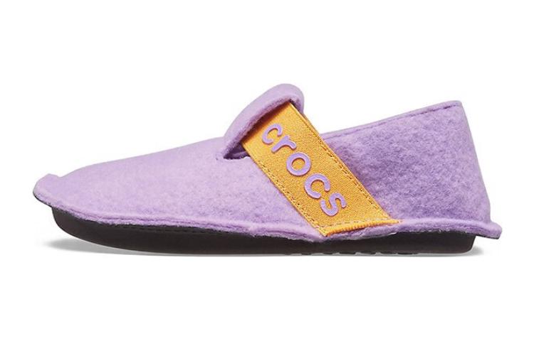 Детские сандалии Crocs с защитой пальцев (фиолетовые)
