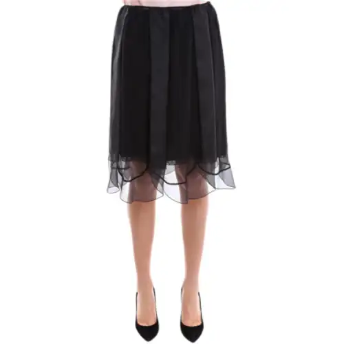 PRADA FW21 Casual Long Skirt Women's Black