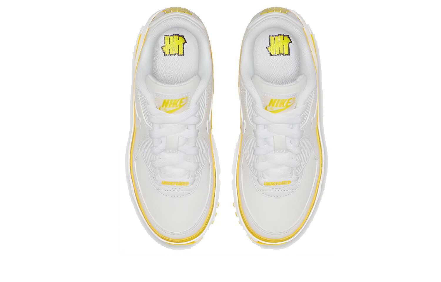 Детские кроссовки UNDEFEATED x Nike Air Max 90 (желтые) — Жёлтый — фото 4