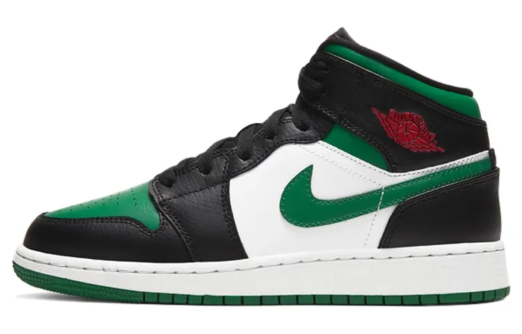 Jordan 1 Mid Green Toe GS